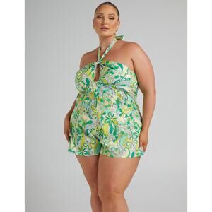 Showpo Halter Playsuit Romper Floral 16